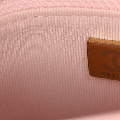 Chanel Lambskin Quilted Chanel 19 Wallet On Chain WOC Light Pink 7 of 12