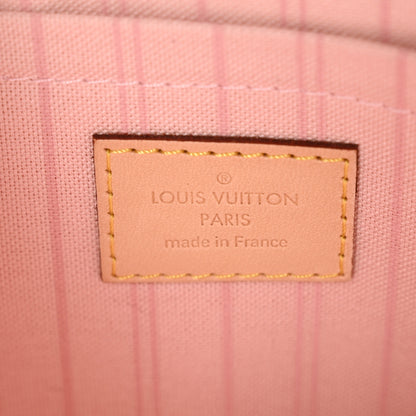Louis Vuitton Damier Azur Neverfull MM GM Pochette Rose Ballerine 13 of 14