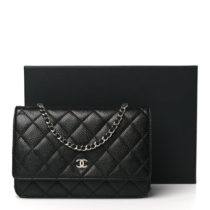 Chanel Caviar Quilted Wallet on Chain WOC Black 11 of 11