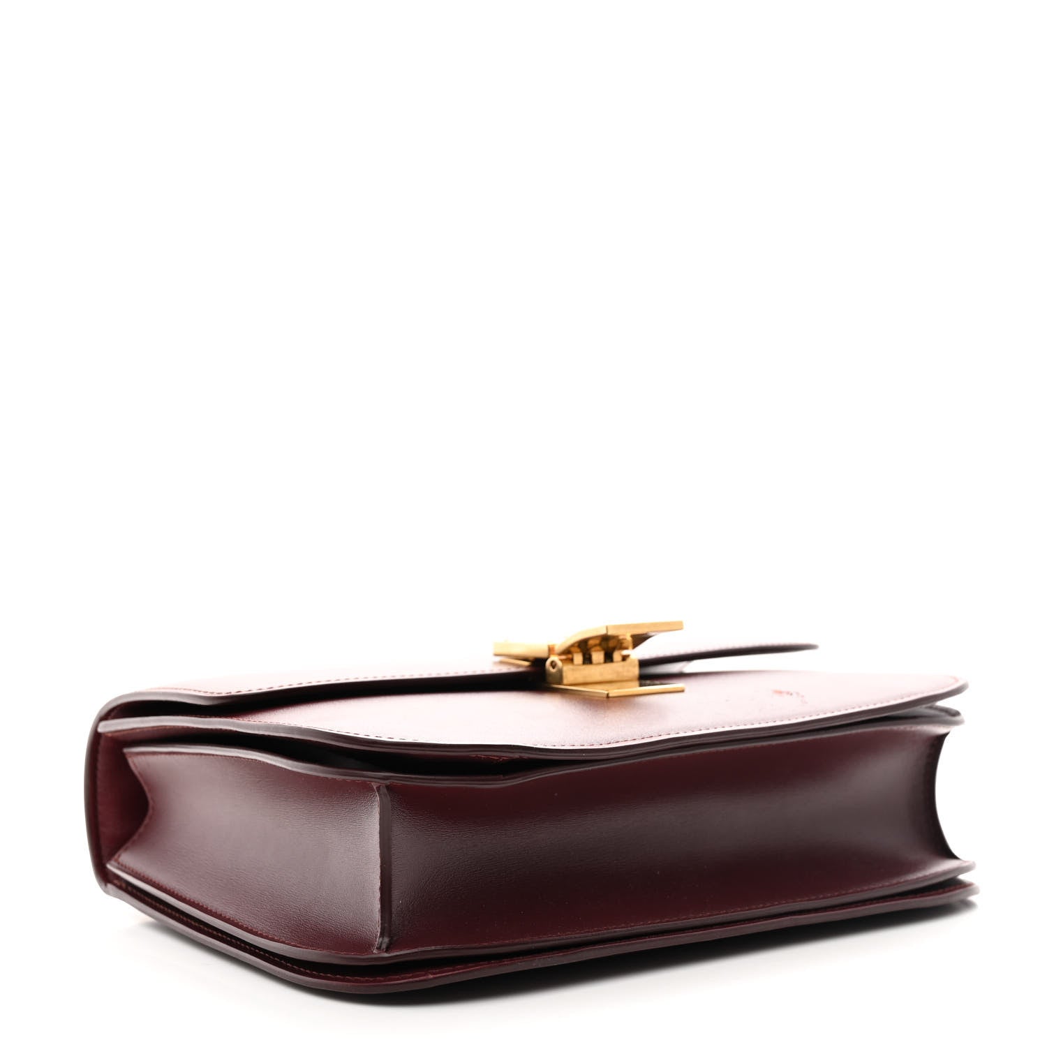 Celine Box Calfskin Medium Classic Box Flap Bag Burgundy 3 of 13