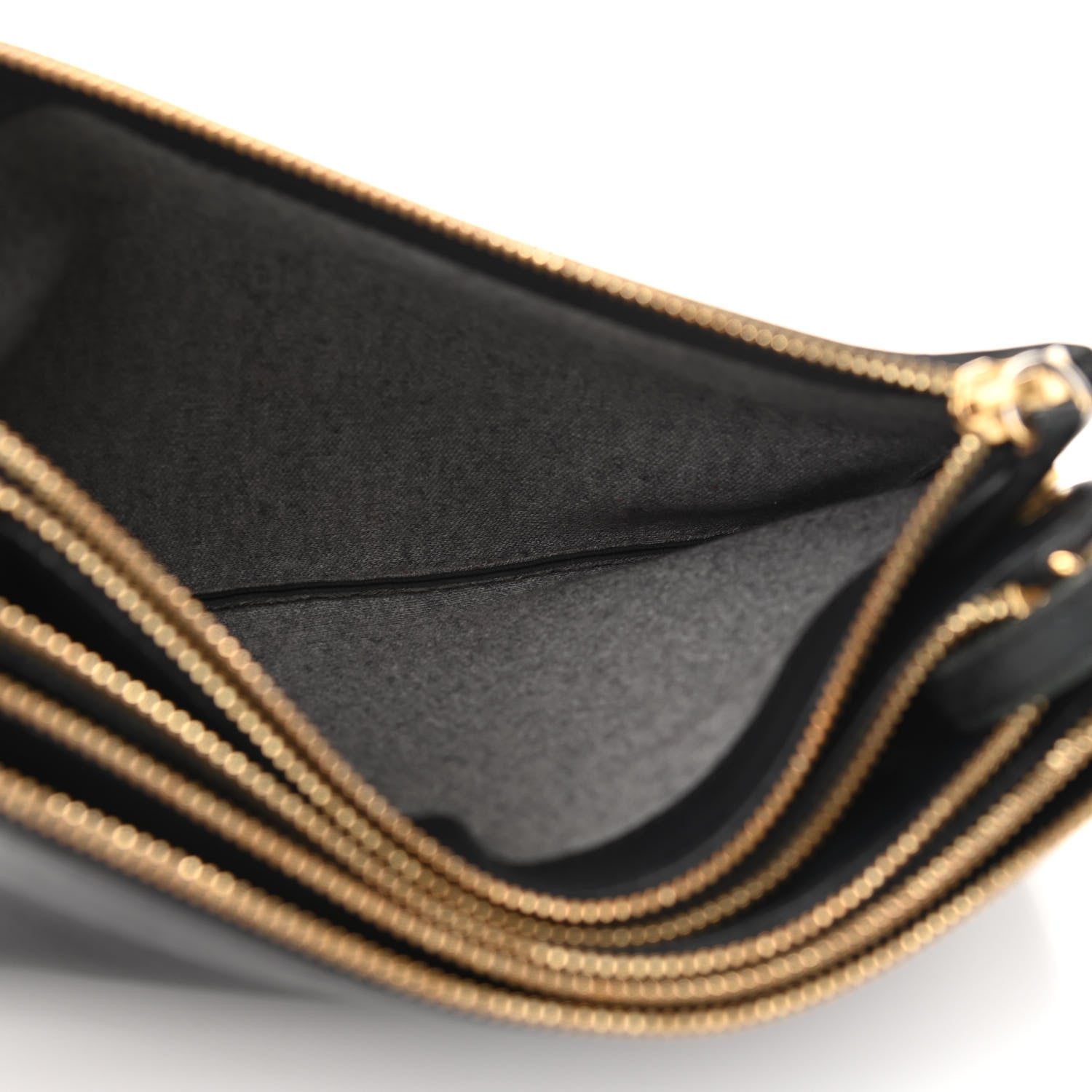 Celine Lambskin Large Trio Crossbody Bag Black 5 of 14