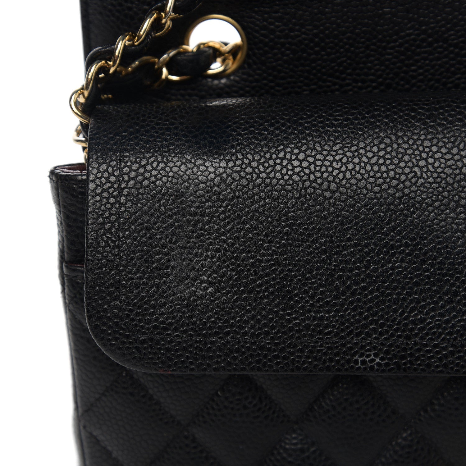 Chanel Caviar Quilted Medium Double Flap Black 7 of 12
