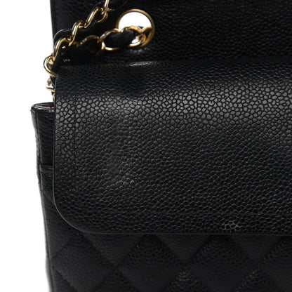Chanel Caviar Quilted Medium Double Flap Black 7 of 12