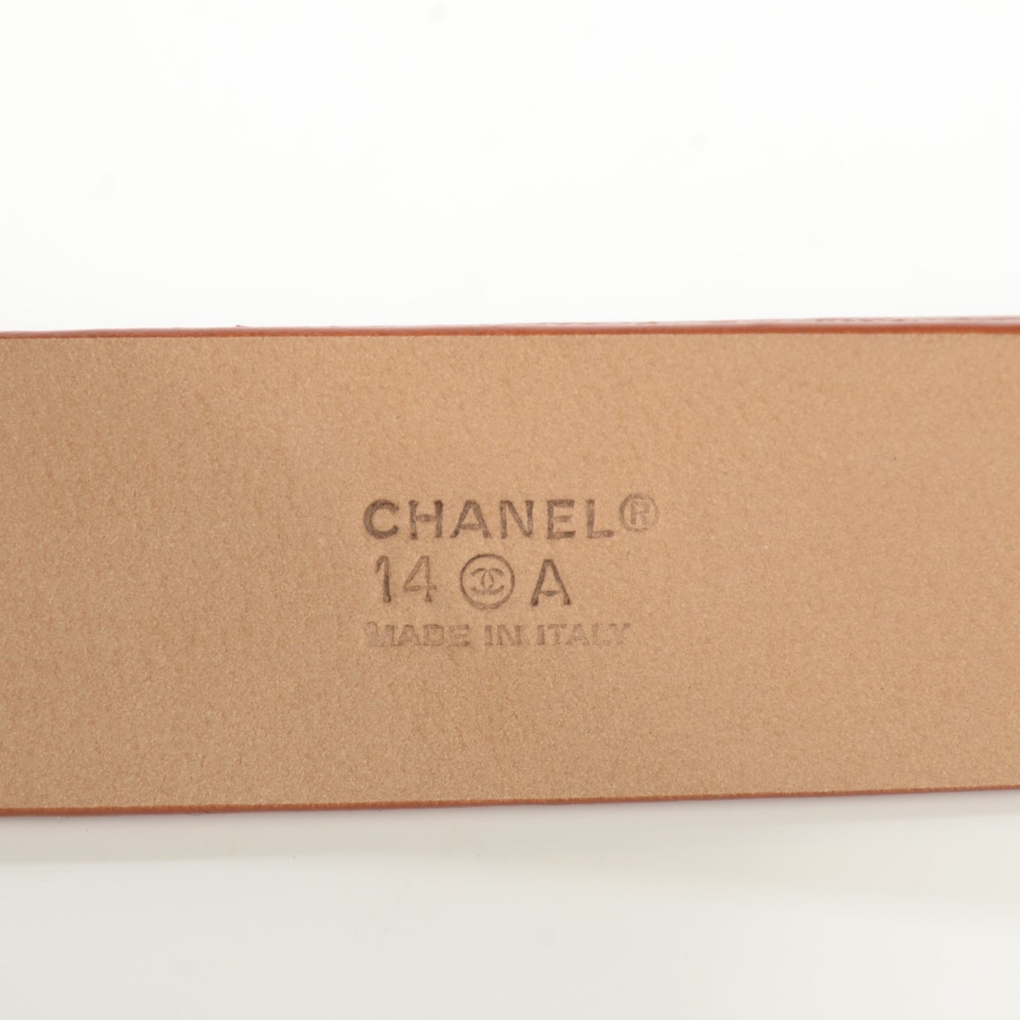 Calfskin CC Belt 90 36 Brown