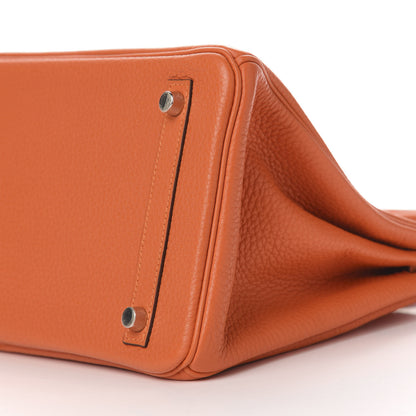 Hermes Taurillon Clemence Birkin 30 Feu 11 of 13