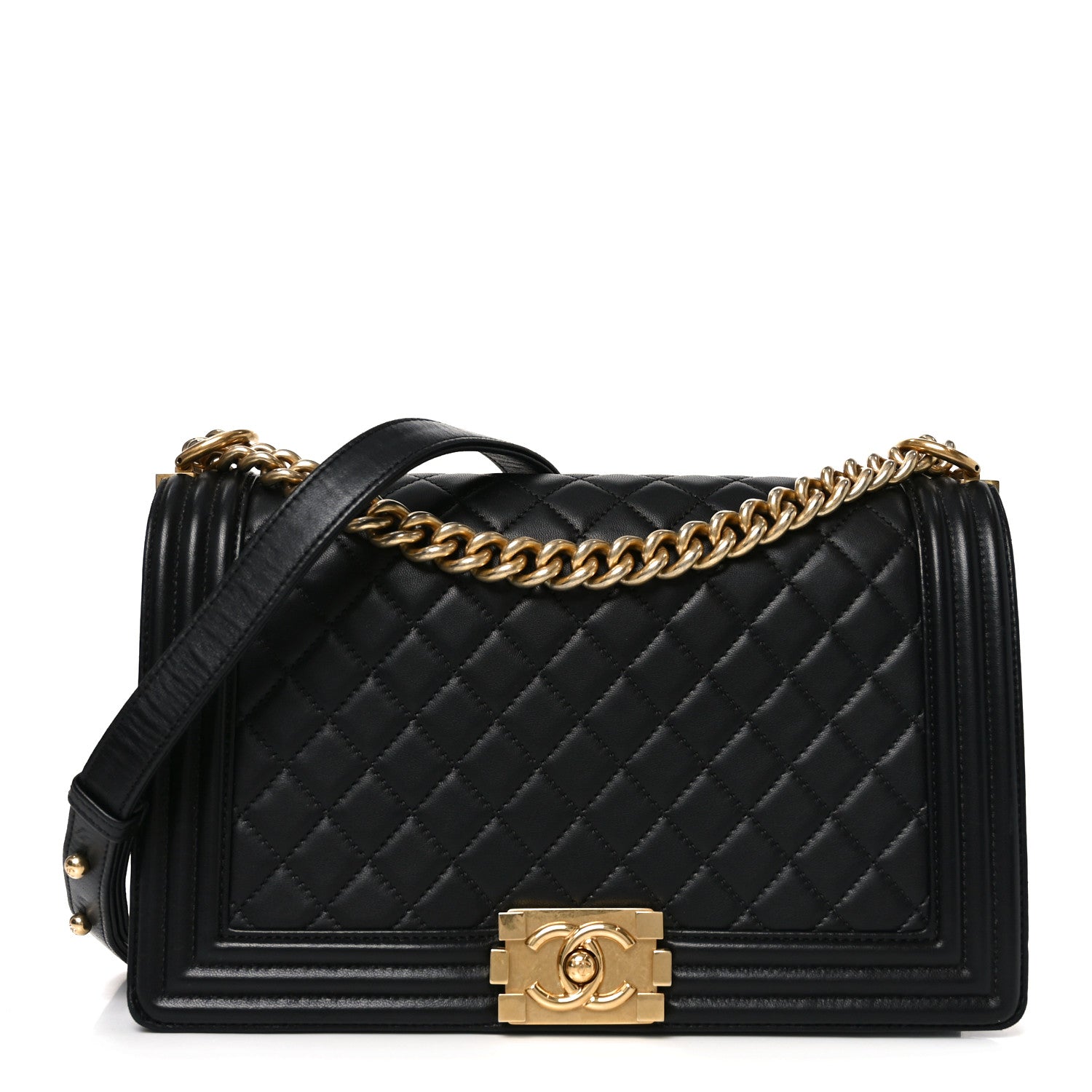 Chanel Lambskin Quilted New Medium Boy Flap Black 1 of 11