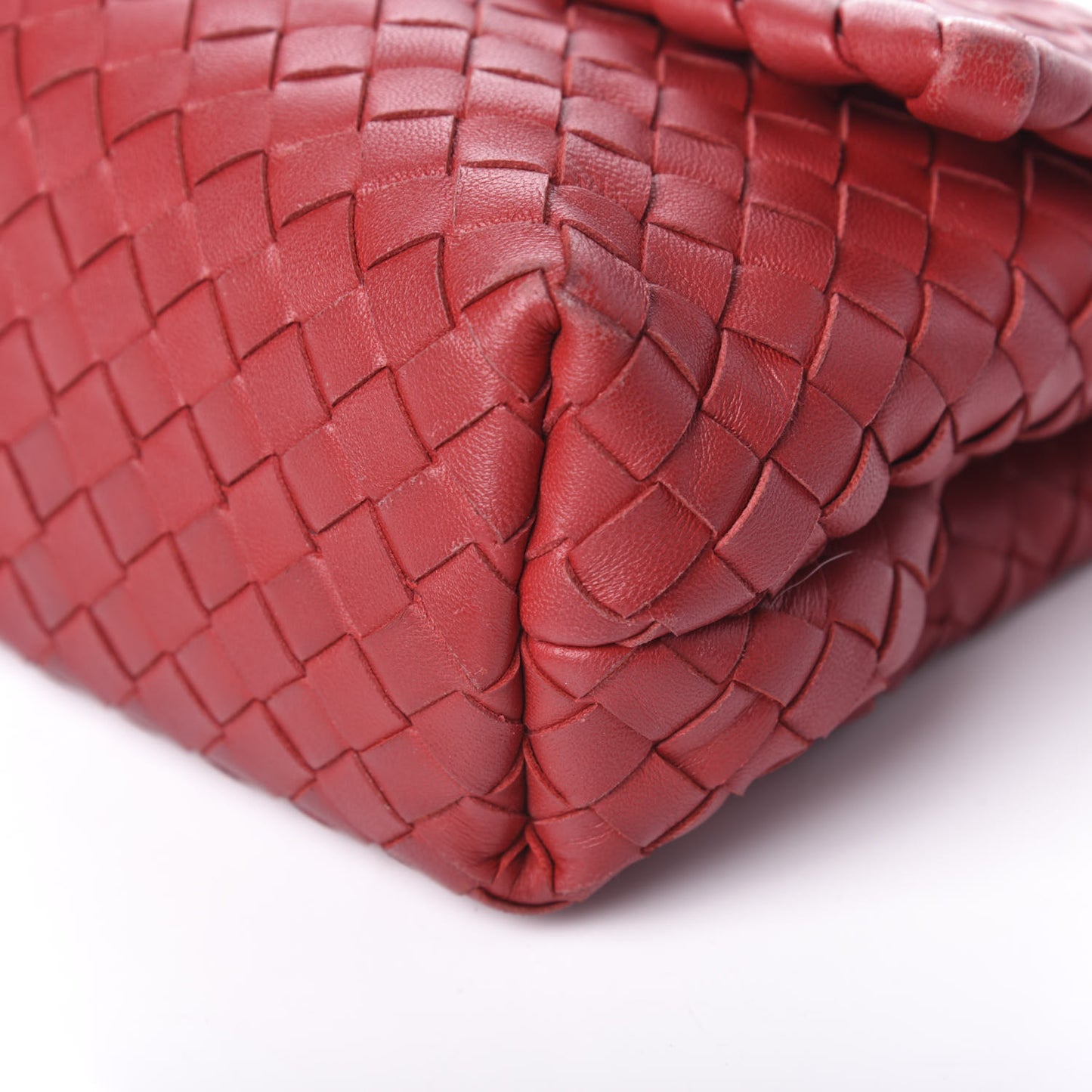 Nappa Intrecciato Baby Olimpia Shoulder Bag Vesuvio
