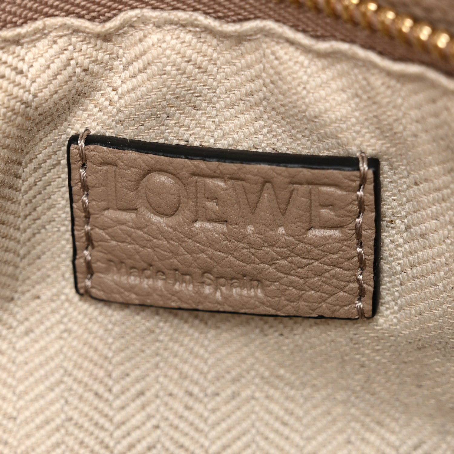 Loewe Grained Calfskin Small Puzzle Bag Sand 6 of 10
