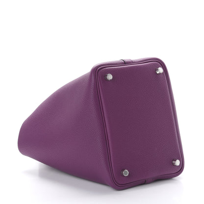 Hermes Taurillon Clemence Picotin Lock 18 PM Ultraviolet 4 of 11