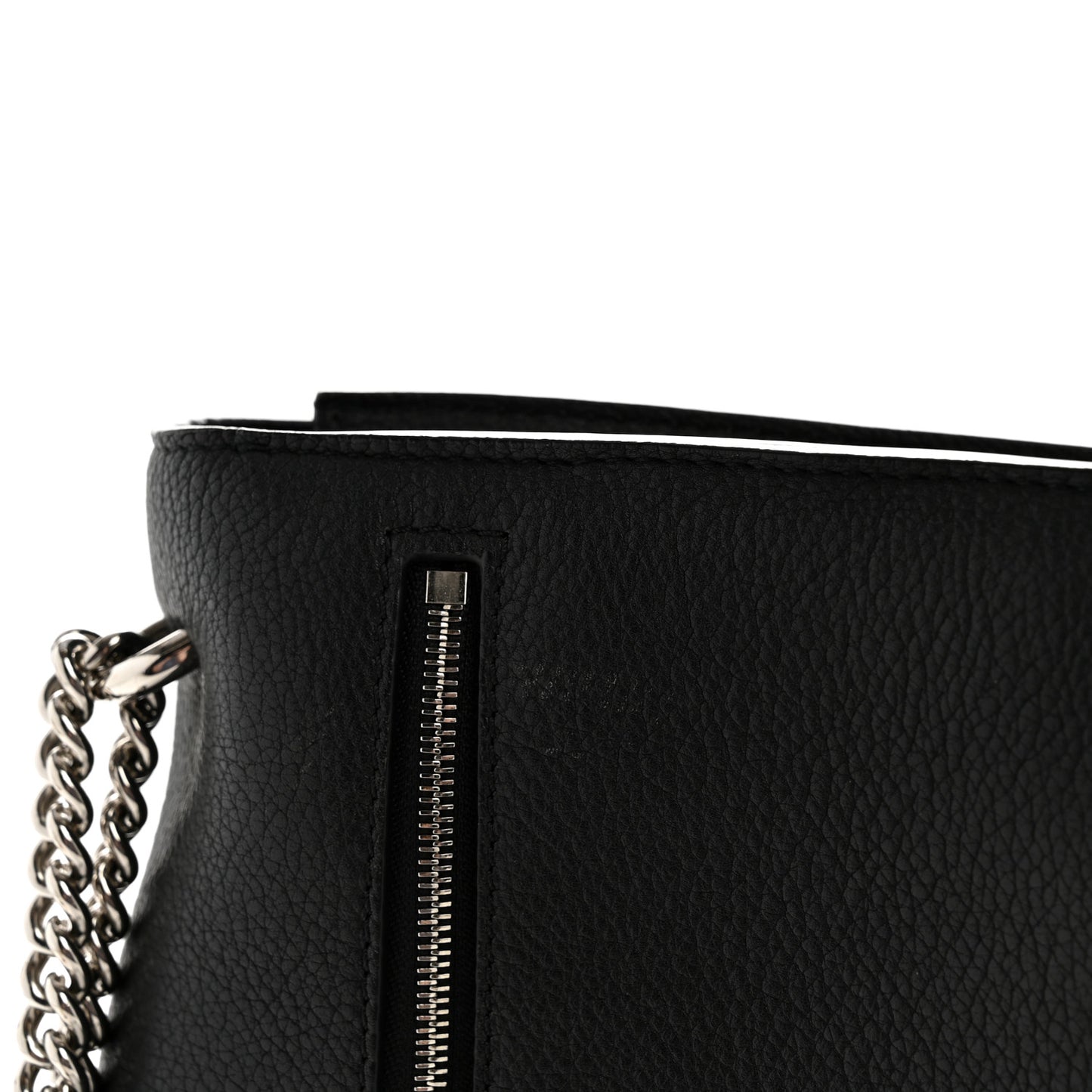 Soft Calfskin My Lockme Chain Bag BB Black