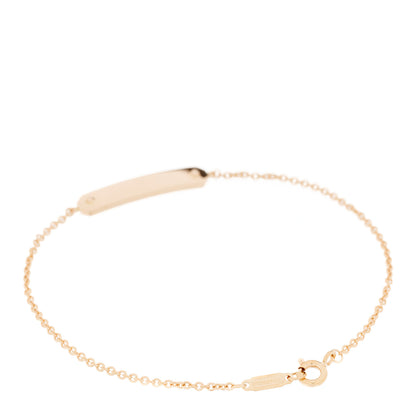 Tiffany 18K Rose Gold Tag Chain Bracelet 2 of 5