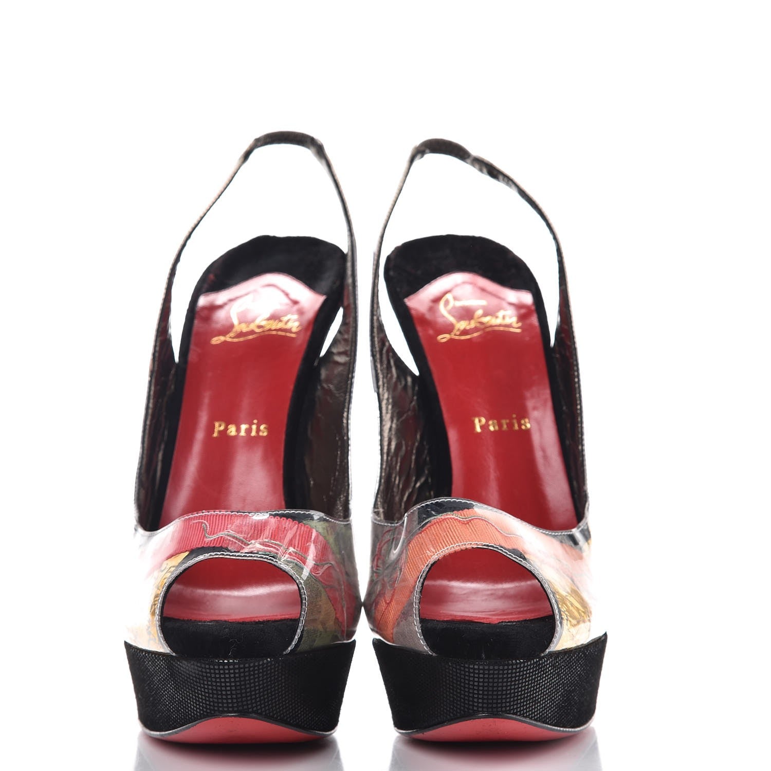 Christian Louboutin PVC Velvet Winter Trash 150 Pumps 41 Black 2 of 13