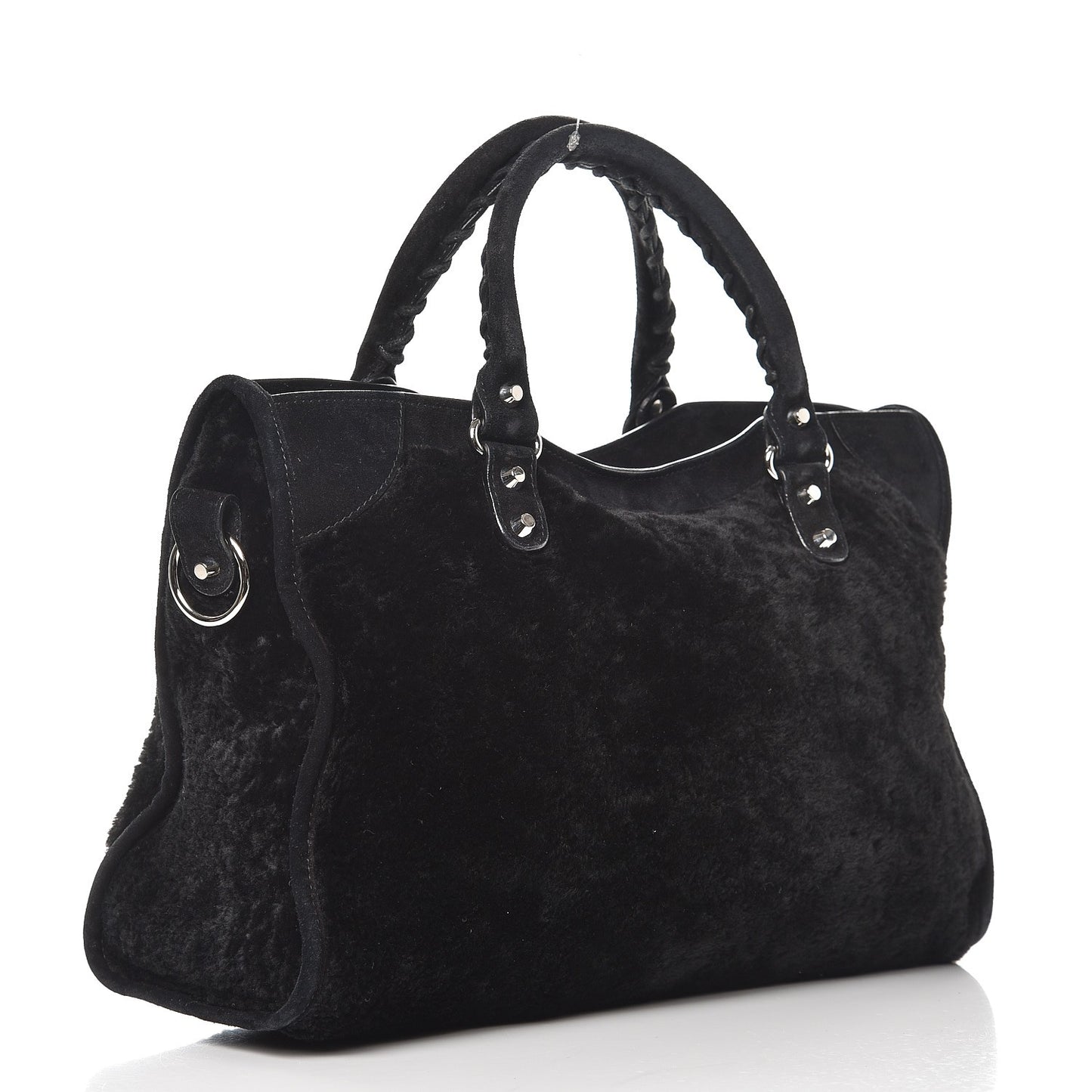 Shearling Suede Classic Hardware City Black