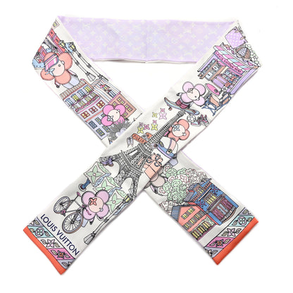 Louis Vuitton Silk Monogram Hide and Seek Bandeau Mauve 1 of 4