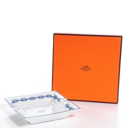 Hermes Printed Porcelain Chaine D'Ancre Ashtray 5 of 8