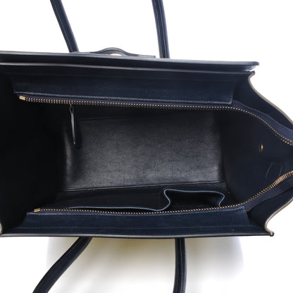 Celine Nubuck Grained Calfskin Micro Tri-Color Luggage Fluo Yellow 4 of 9
