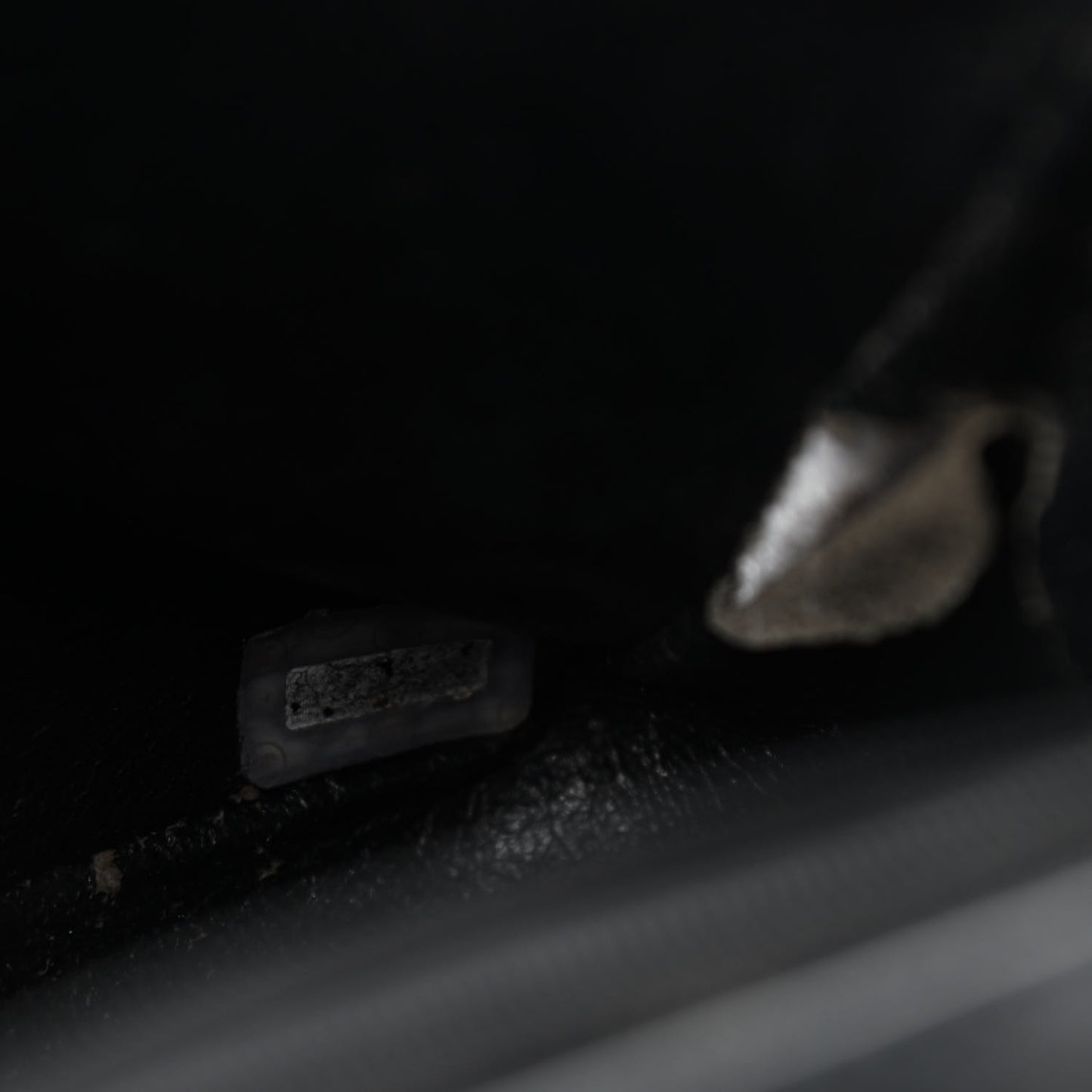 Lambskin Quilted Mini Square Flap Black