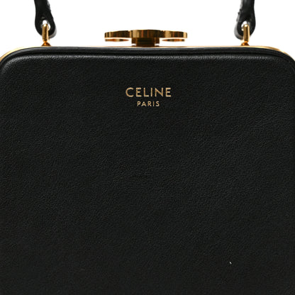 Celine Shiny Calfskin Lana Triomphe Minaudiere Black 7 of 9