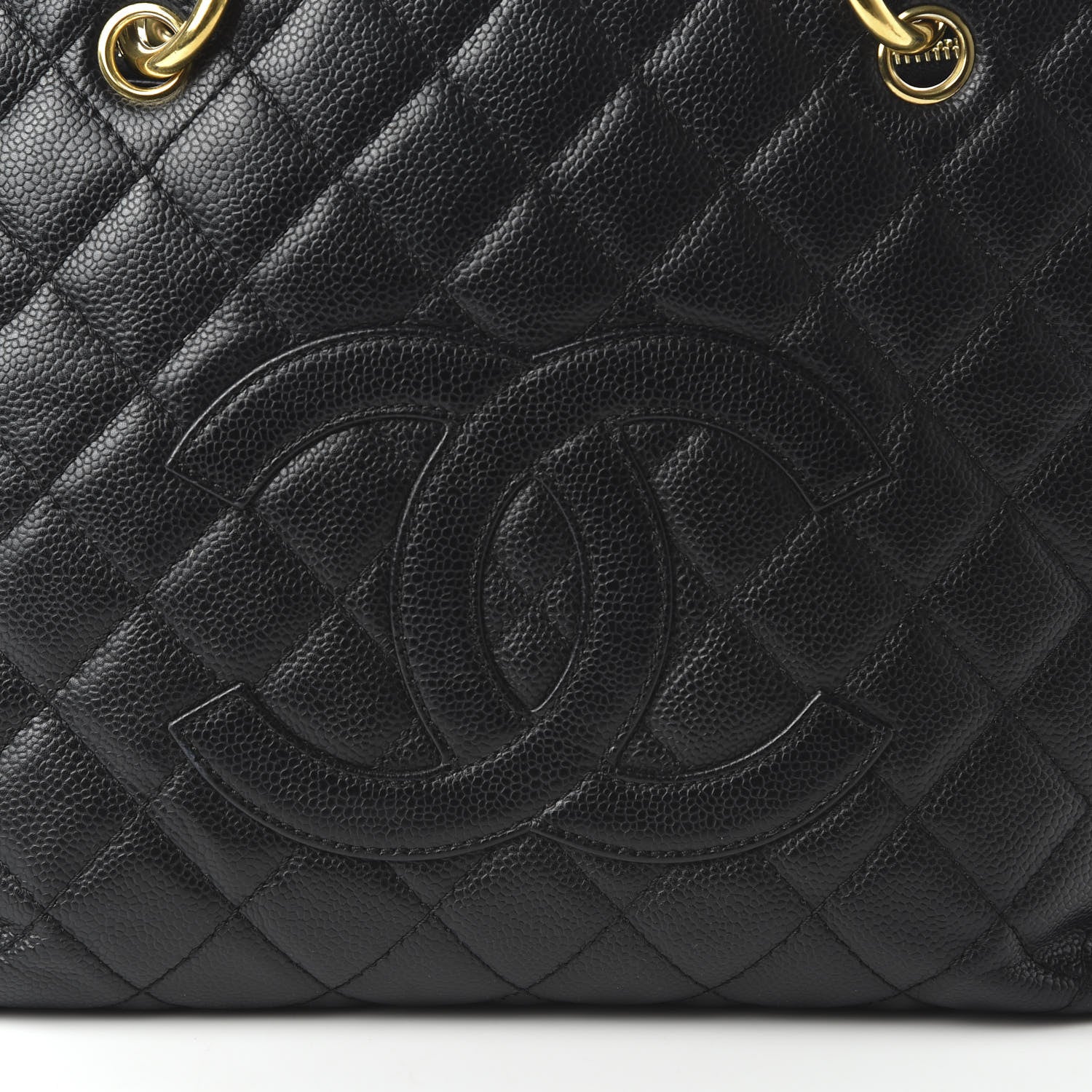 Chanel Caviar Quilted Grand Shopping Tote GST Black 10 of 12