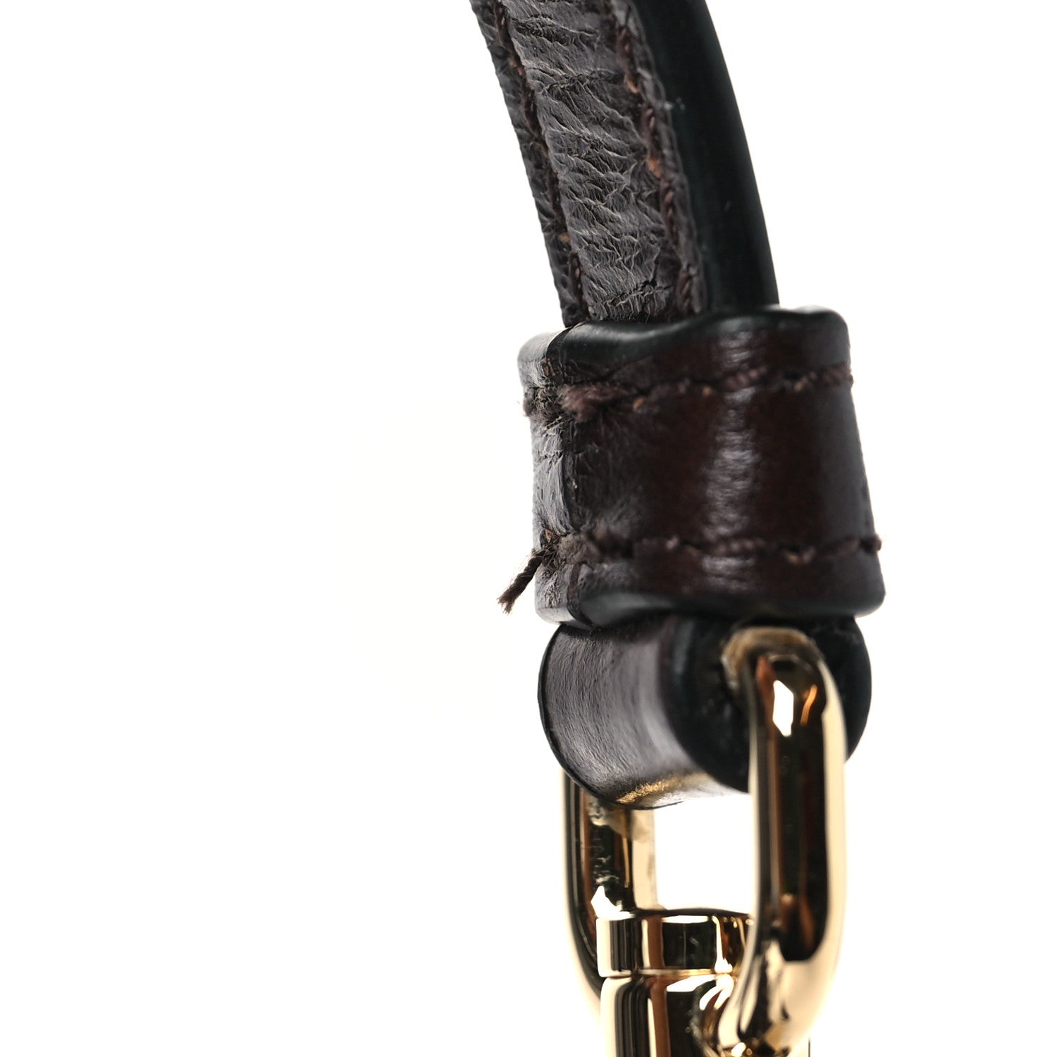 Prada Glossy Calfskin Triangle Medium Bonnie Shoulder Bag Dark Brown 11 of 11