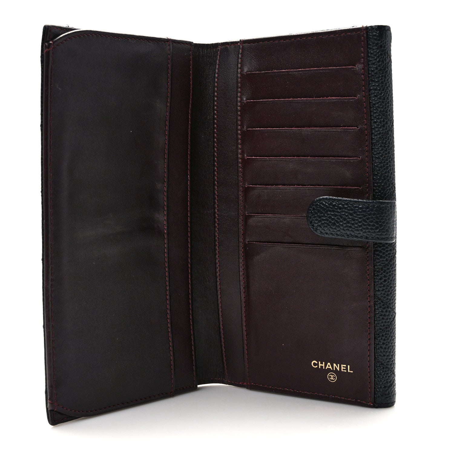 Chanel Caviar Quilted Long Flap Wallet Black 6 of 11
