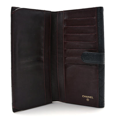 Chanel Caviar Quilted Long Flap Wallet Black 6 of 11