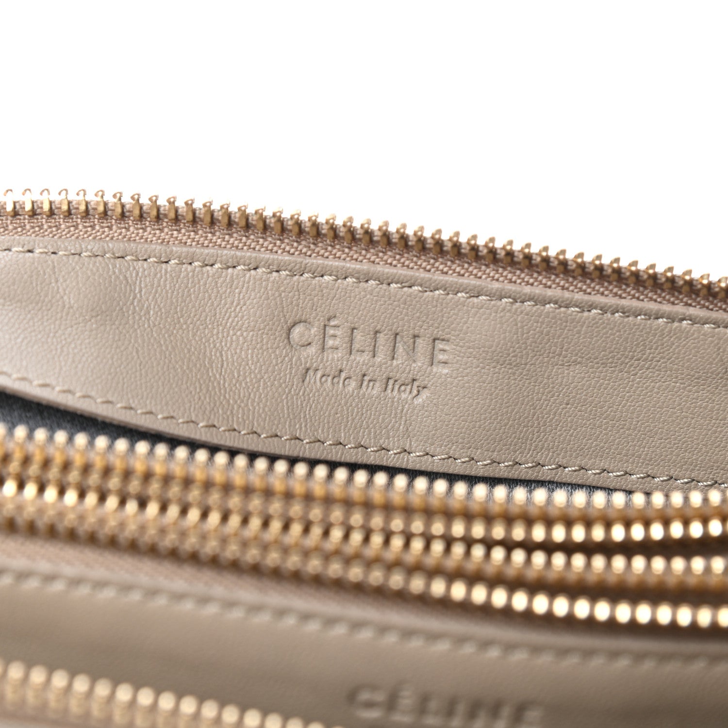 Celine Lambskin Small Trio Crossbody Bag Beige 6 of 9