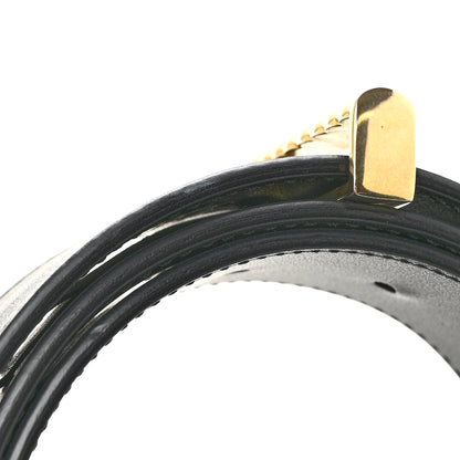 Gucci Moon Calfskin Torchon Double G 25mm Belt 75 30 Black 6 of 6