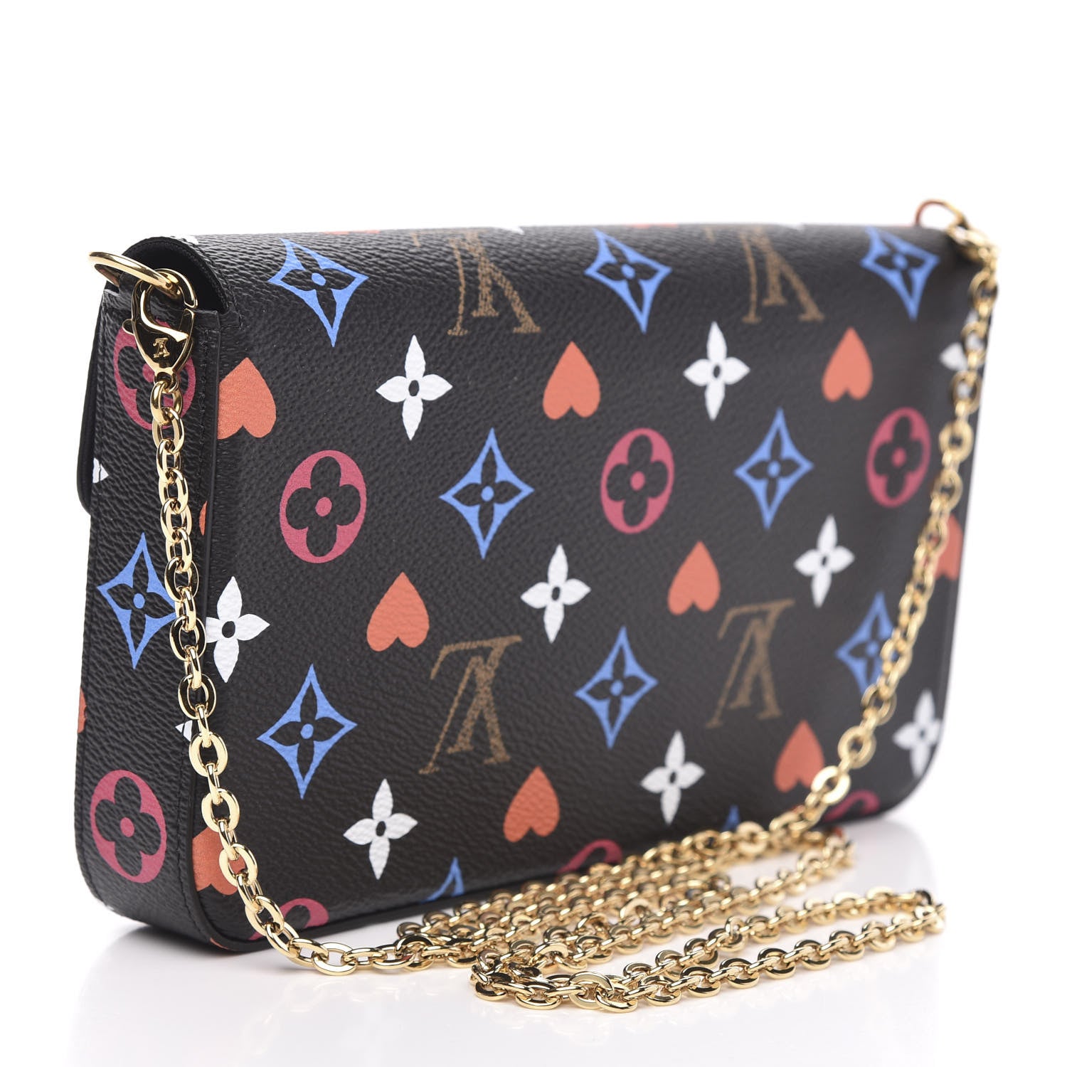 Louis Vuitton Game On Felicie Chain Wallet Black 3 of 10