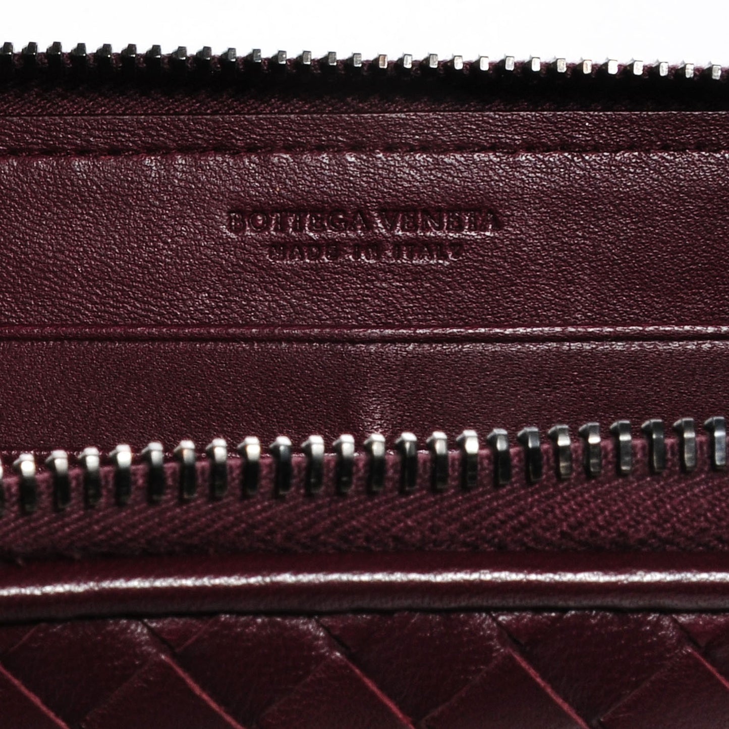Nappa Intrecciato Zip Around Wallet