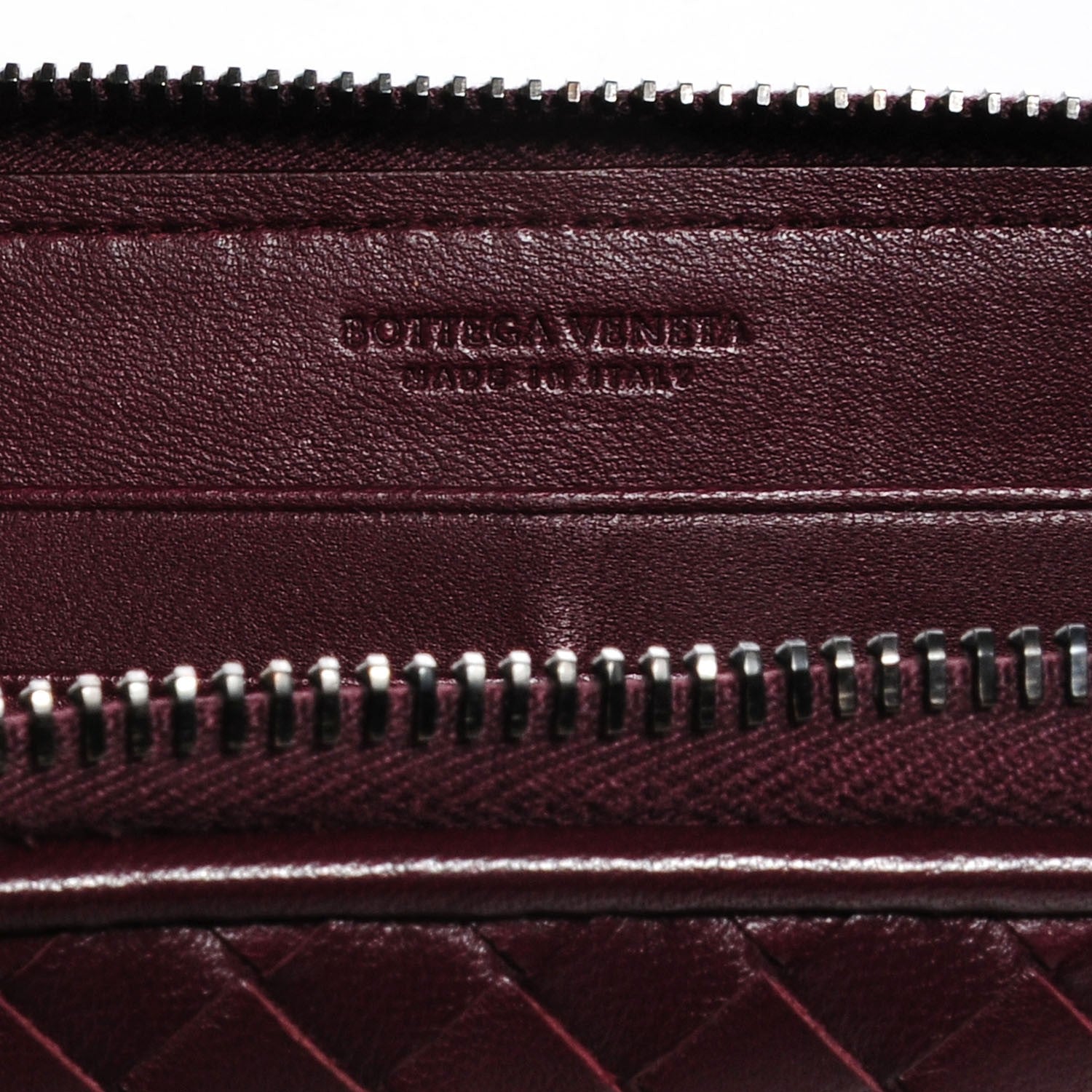 Bottega Veneta Nappa Intrecciato Zip Around Wallet 7 of 8