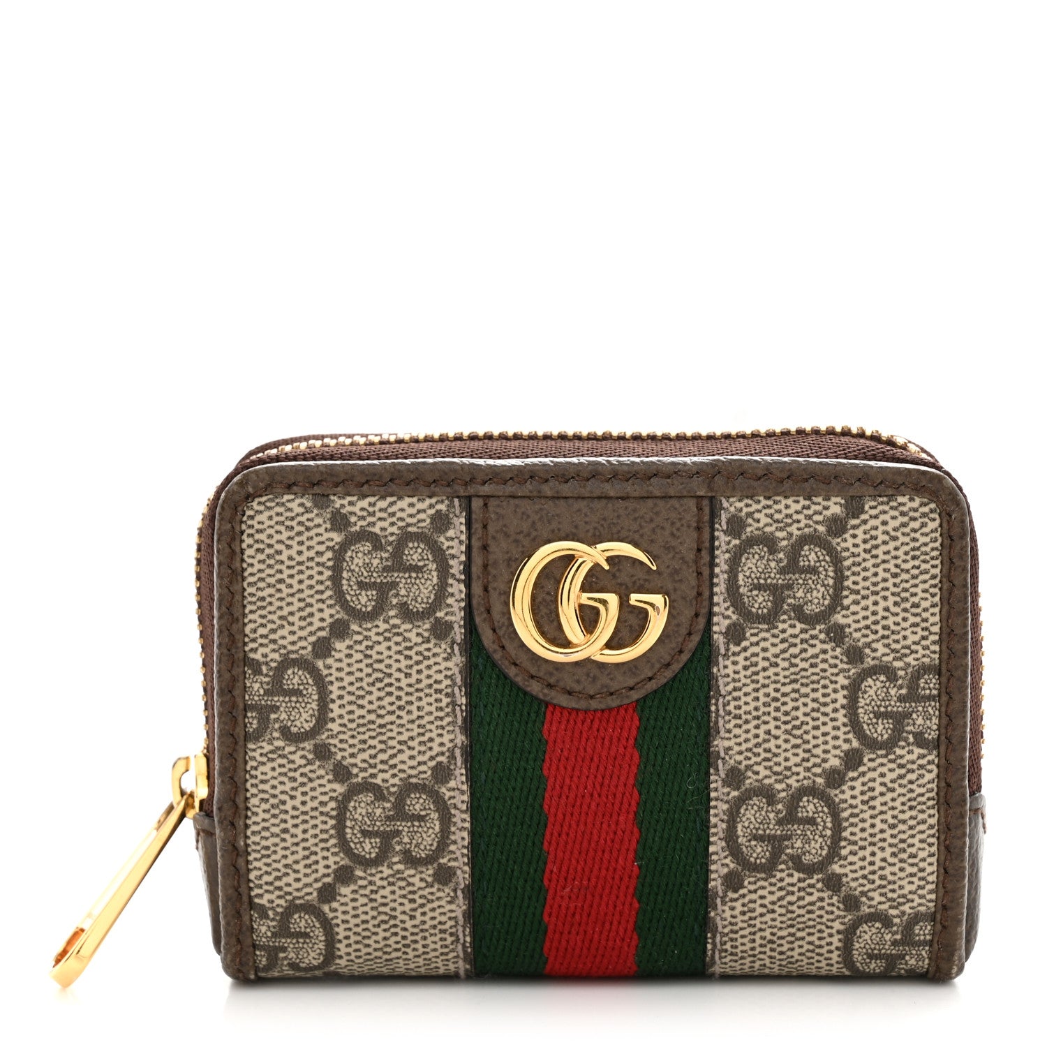 Gucci GG Supreme Monogram Web Ophidia Playing Card Case Beige New Acero 1 of 9