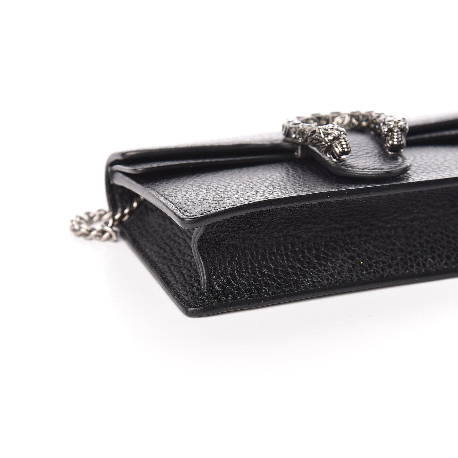 Gucci Calfskin Super Mini Dionysus Shoulder Bag Black 5 of 9