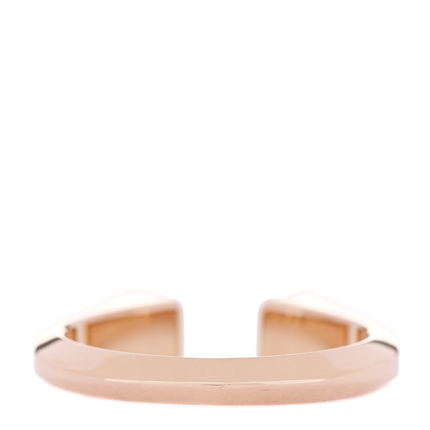 Hermes 18K Rose Gold Diamond PM Clou de Forge Ring 49 5 3 of 7
