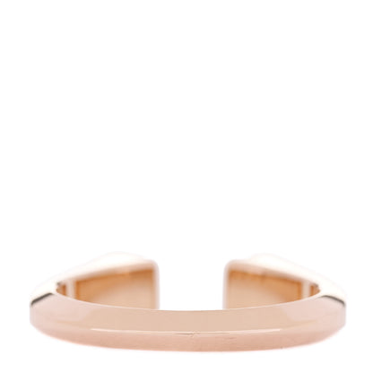 Hermes 18K Rose Gold Diamond PM Clou de Forge Ring 49 5 3 of 7