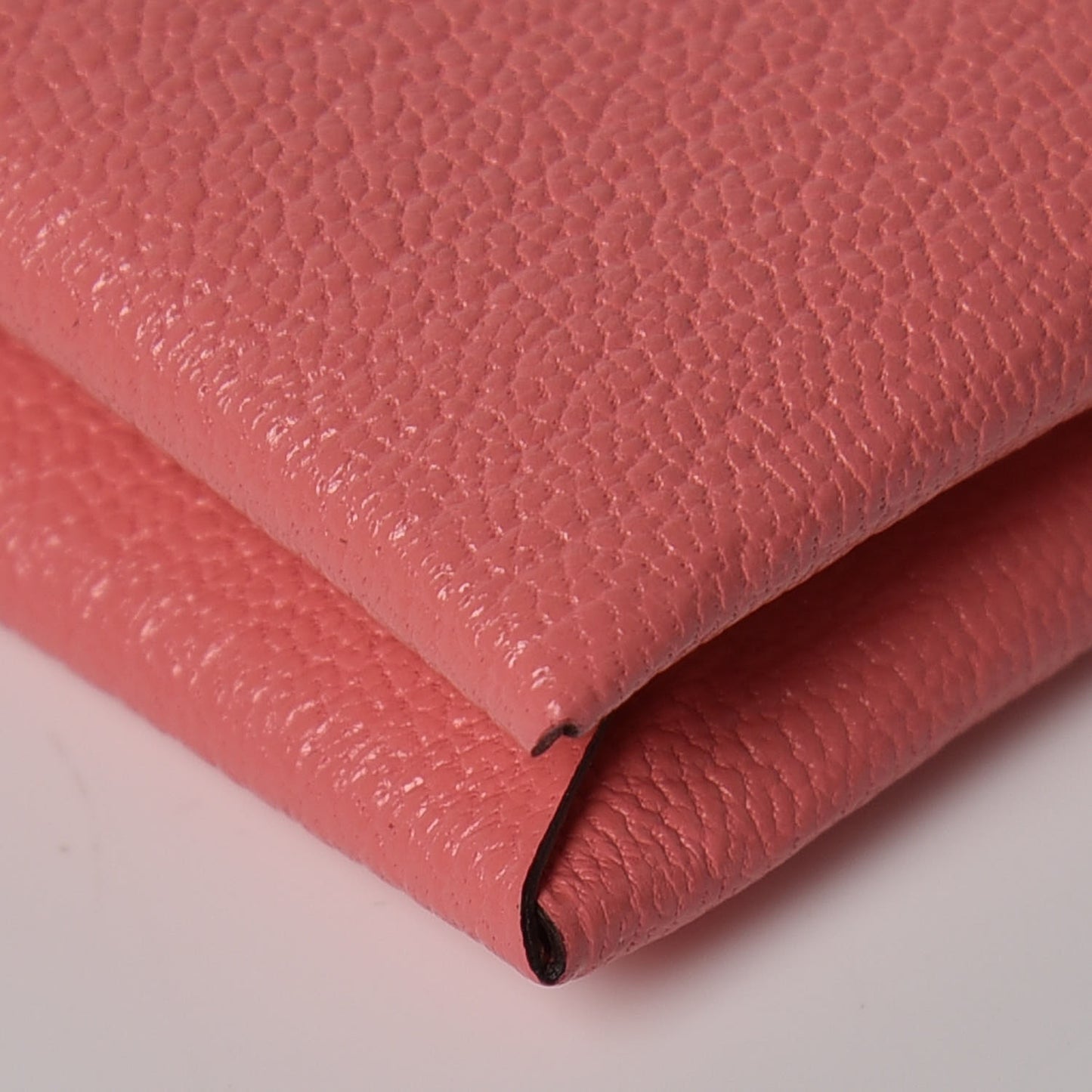 Chevre Mysore Calvi Card Case Rose Ete