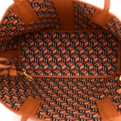 MCM Visetos Small Liz Reversible Shopper Tote Cognac 9 of 15