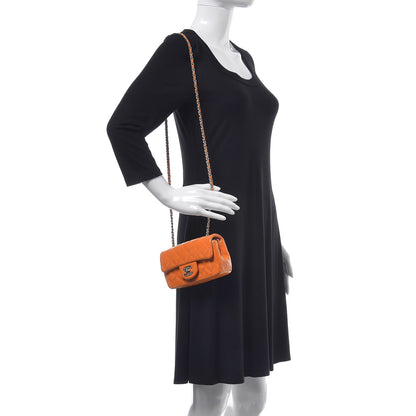 Chanel Patent Quilted Extra Mini Flap Light Orange 2 of 10