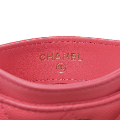 Chanel Caviar Quilted French New Wave Card Holder Rose 6 of 9