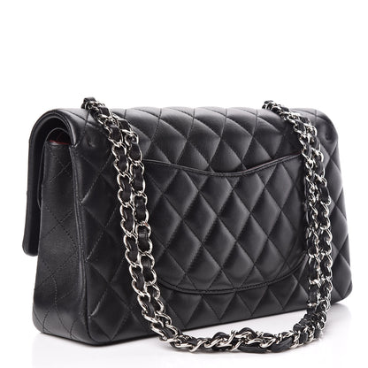 Chanel Lambskin Quilted Medium Double Flap Black 3 of 13