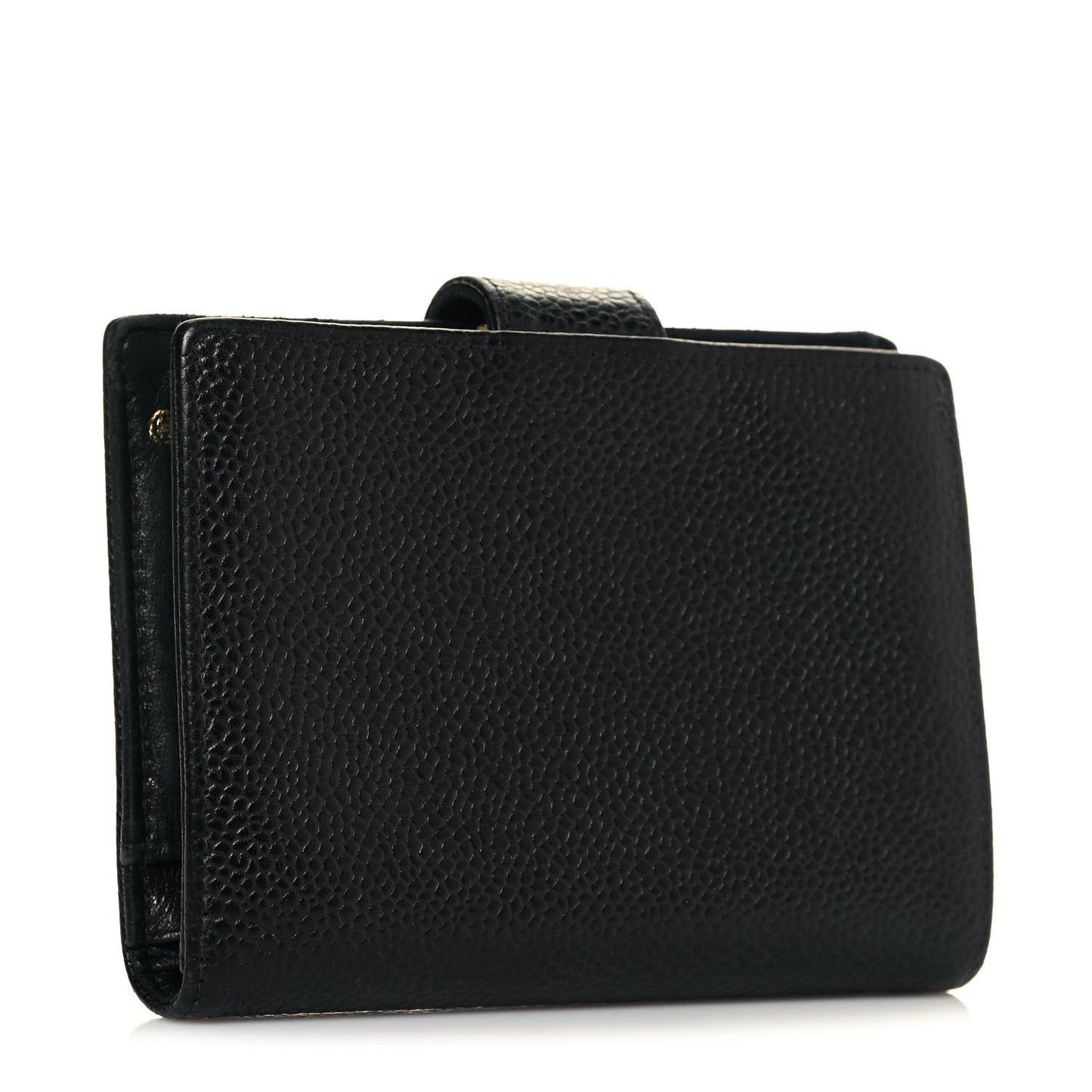 Caviar Timeless CC Compact French Wallet Black