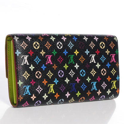 Louis Vuitton Monogram Multicolor Sarah Wallet Black Pistache 3 of 8