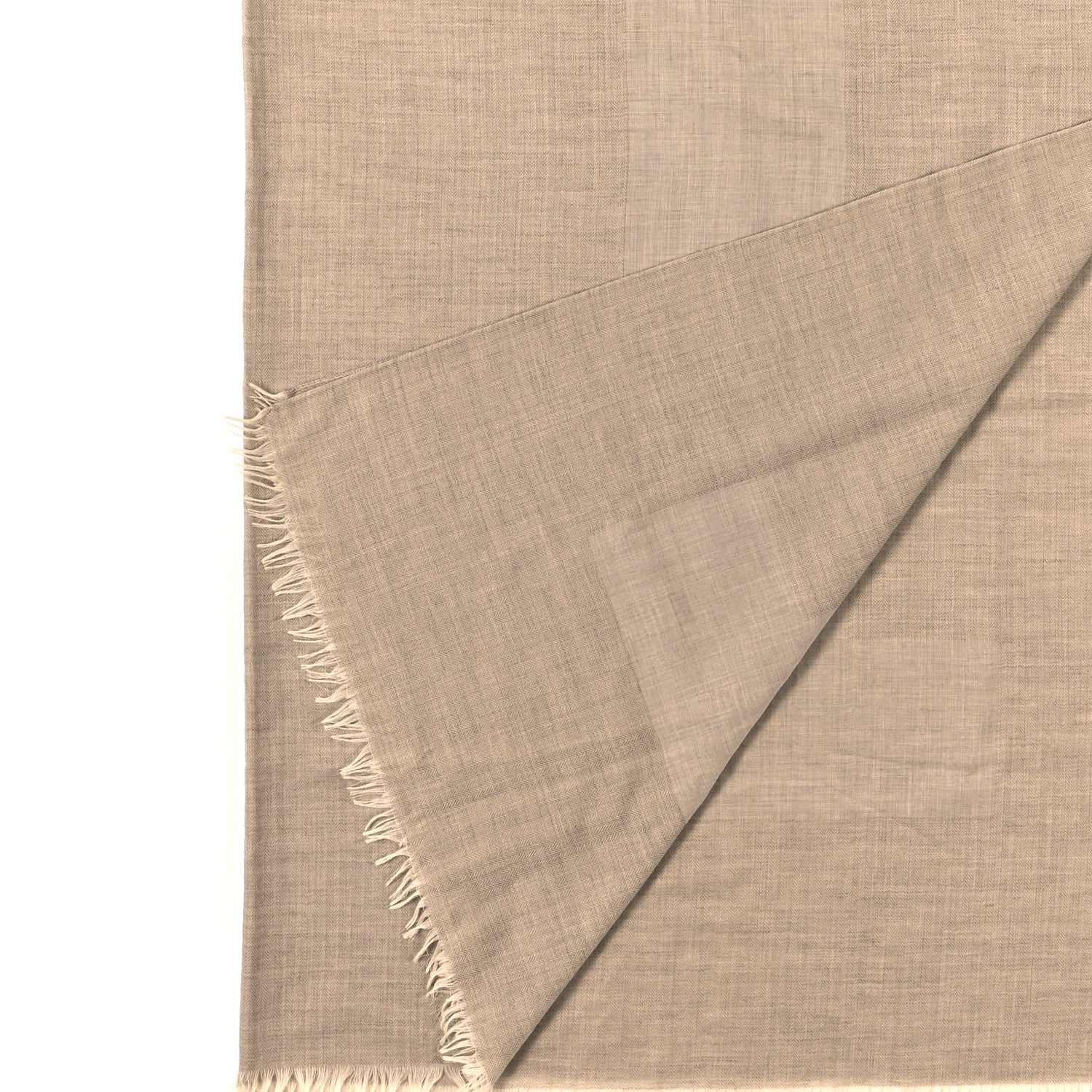 Hermes Cashmere Wool H Scarf Natural 2 of 4