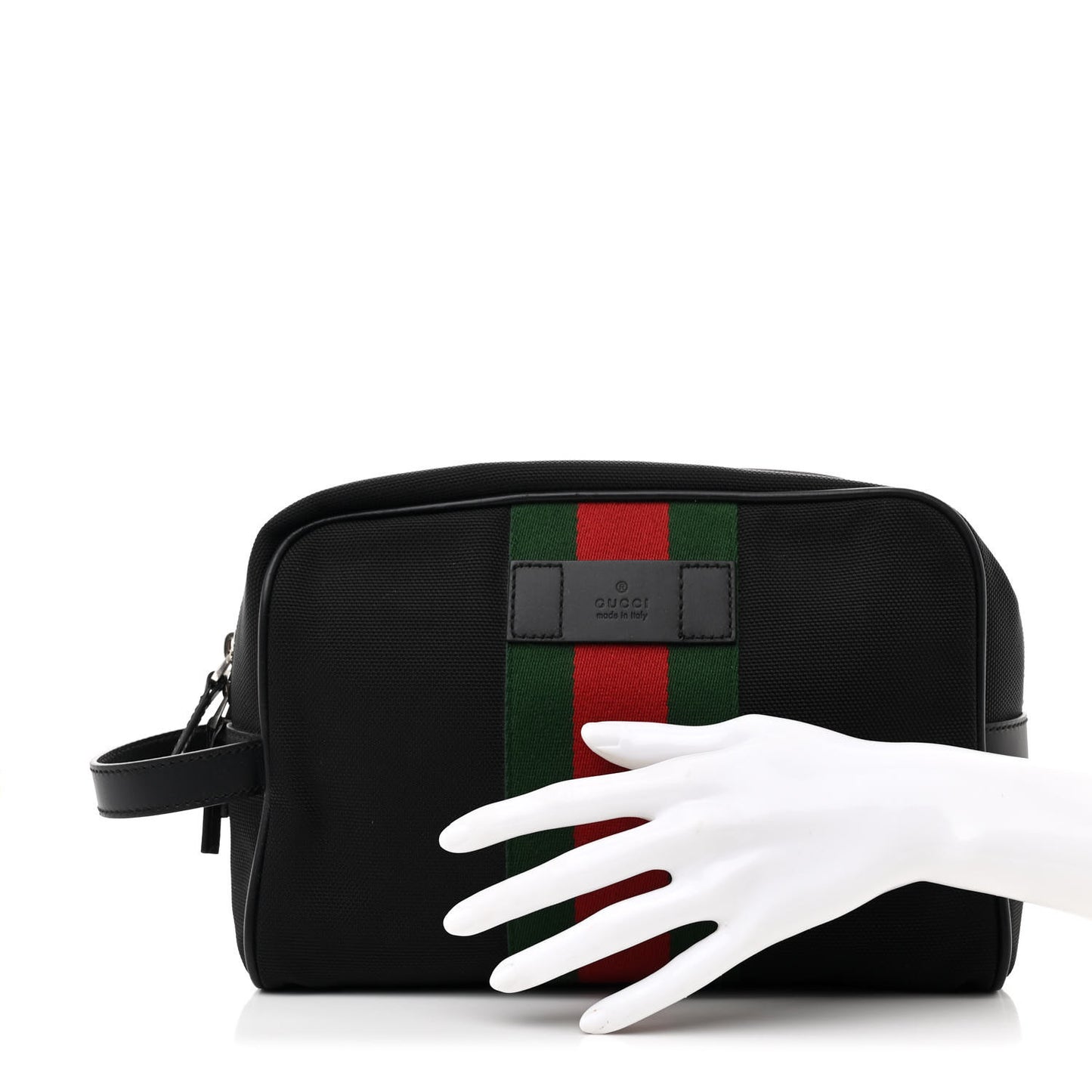 Techno Canvas Web Toiletry Case Black