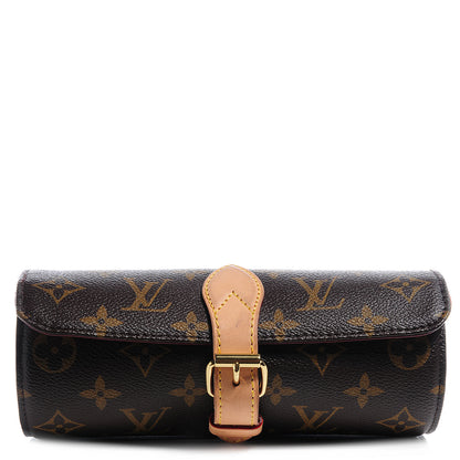 Louis Vuitton Monogram 3 Watch Travel Case 1 of 8