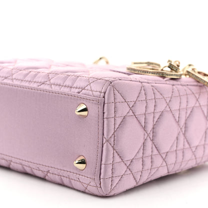 Christian Dior Satin Swarovski Crystal Cannage Small My ABC Lady Dior Pink 10 of 11