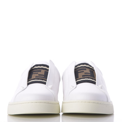 Fendi Vitello FF Rockoclick Slip On Sneakers 40 White 2 of 11