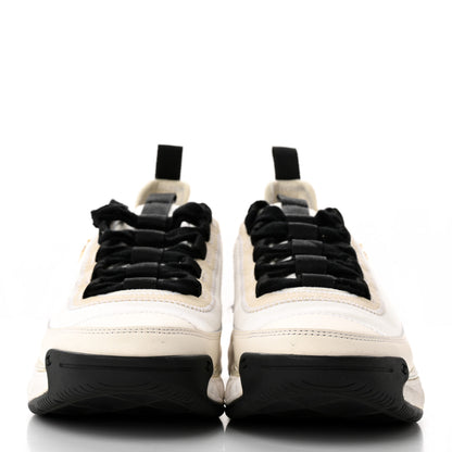 Chanel Velvet Calfskin Mixed Fibers CC Sneakers 36 Ivory Black 2 of 13