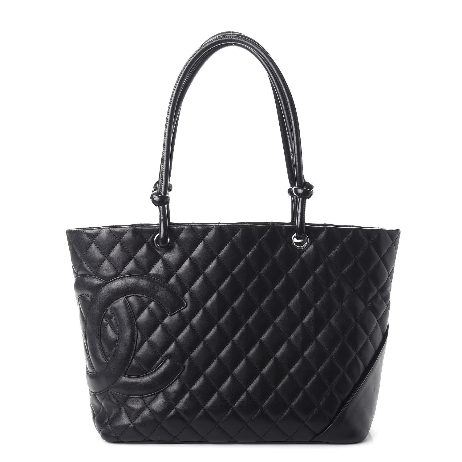 Chanel Calfskin Quilted Large Cambon Tote Black 1 of 12