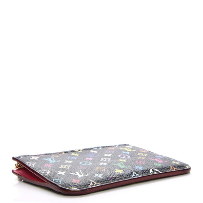 Louis Vuitton Monogram Multicolor Key Pouch Black Grenade 4 of 7